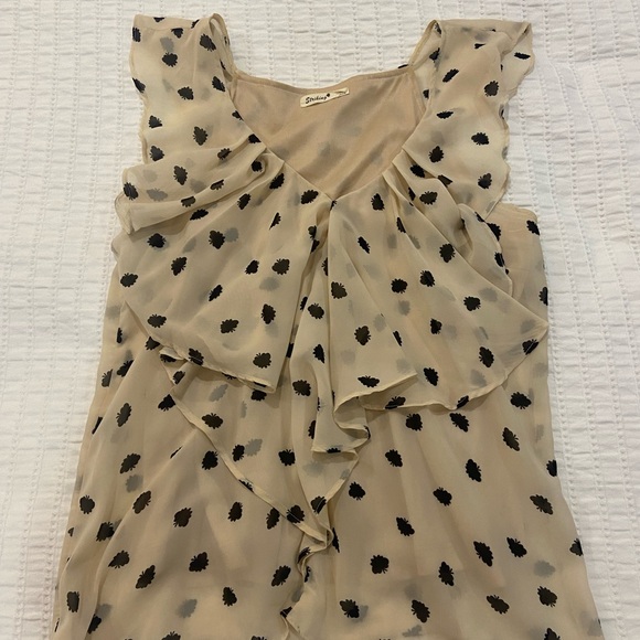 Polka Dot Ruffle Blouse - Picture 1 of 5